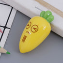 1PC cute cartoon creative carrot plastic pencil sharpener novelty stationer BX