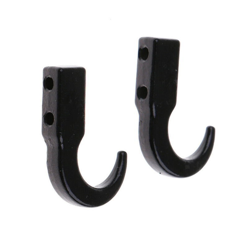 Black Metal Trailer Winch Tow Hooks for 1/10 RC4WD D90 Remote Control Buggy