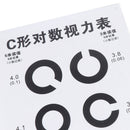 1PC Fashion Standardized C Eye Chart Visual Testing Chart for Pilo@