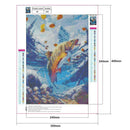 5D DIY Full Drill Diamond Painting Fish Embroidery Mosaic Craft Kit (L804)