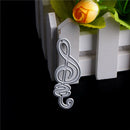 Musical Note Shape scrapbooking photo album decor Metal Stencil cutting die  JR