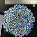 100X AB CRYSTAL GLASS OCTAGONAL Spacer BEAD DIY CHANDELIER PART SUNCATCHER