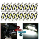 20x 36mm CANBUS Error Free 3 LED 5050 SMD 6418 C5W License Plate Dome Light Bulb