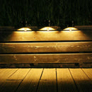 13LED Solar Energy Sink Lamp Pathway Street Lawn Lamp (Black Warm Light) A