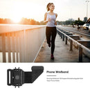 Running Phone Wristband 180 Degree Rotatable Bag Belt for Mobile Phone Holder