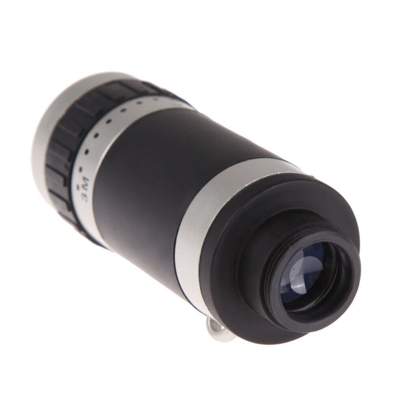 Universal 8X Zoom HD Optical Lens Telescope for Mobile Phone Camera Silvery