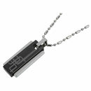 Black Fashion Men Jewelry 316L Stainless Steel Movable Square Column Titani