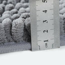 Non-Slip Chenille Bathroom Carpet Set Super Soft Absorbent Striped Carpet 2