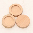 50pcs Natural DIY Blank Cameo Charms Cabochon Settings Pendant Tray 25mm