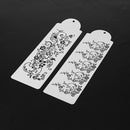 2pcs/Set Plastic Cake Stencil Cake Decoration Sugar Sieve Cake Mold Stencil