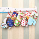 2pcs/set Christmas Home Decoration Glove+Microwave Oven Heat Insulation Pad