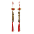 Qing Dynasty Red Chinese Knot Luck Coins Wealth Home Decor Ornament style 6