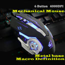1X(ZIYOU LANG Gaming Mouse 6 Button Wired Silence Mouse Diy G Software 4 Co