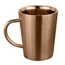 2x Stainless Double Walled Insulated Water Cup Coffee Mug with Handle