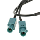 Dual-Male Fakra Splitter to Female Fakra Antenna Adapter for VW AUDI