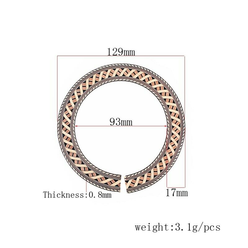 Classical Guitar Wood Inlay Soundhole Rosette Inner Dia 93Mm