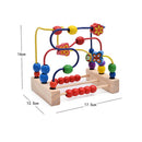 Bead Maze - Wooden Toddler Toys Set Roller Coaster Activity Cube Teaching