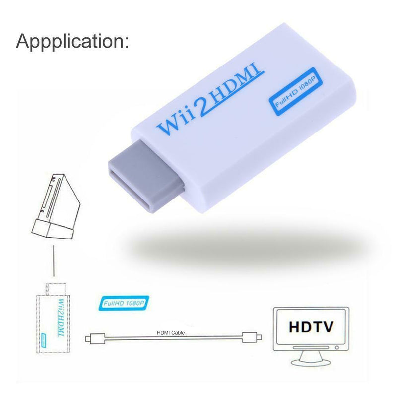 Wii to HDMI Adapter Converter Support 720P 1080P 3.5mm Audio for HDTV Wii2