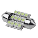 11pcs T10 3030 SMD LED Car Interior Reading Light License Plate Lamp Bulbs