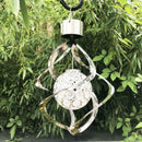 Outdoor Stainless Steel LED Solar Wind Chime Light Landscape Light Exquisite bh