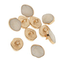 10pcs 12mm marble enamelcovered shank Buttons Metal Shank Buttons for Sewing DIY
