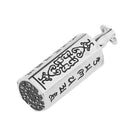 Stainless Steel  Six Words of Mantra Prayer Buddhist Charms Memorial Pendant