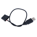 USB To 4 Pin Molex Cooling Fan Connector Cable for PC Quite Computer Case J 3C