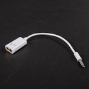 3.5mm Male to 2 Female Y Splitter Mic Speaker Cable White 18cm 2 Pcs Y9V2