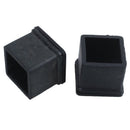 20 mm x 20 mm, black, square, rubber foot pad for chair or table, 4 pieces X1K9