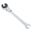 Tubing Ratchet Wrench Flexible Head Durable Alloy Steel Repair Tool 11mm
