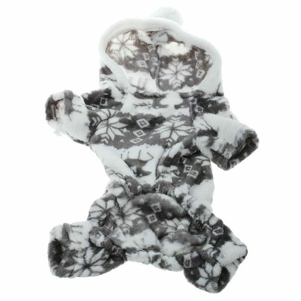 Pet clothing-SODIAL(R)Winter Warm Clothing Pet Clothing Gray XXL