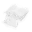 24 X White Organza Wedding Favor Gift Pouch Bag Jewelry 7x9cm P9T5