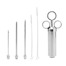 1 Set Turkey Baster Barbecue Basting Brush W/ Meat Marinade Injector