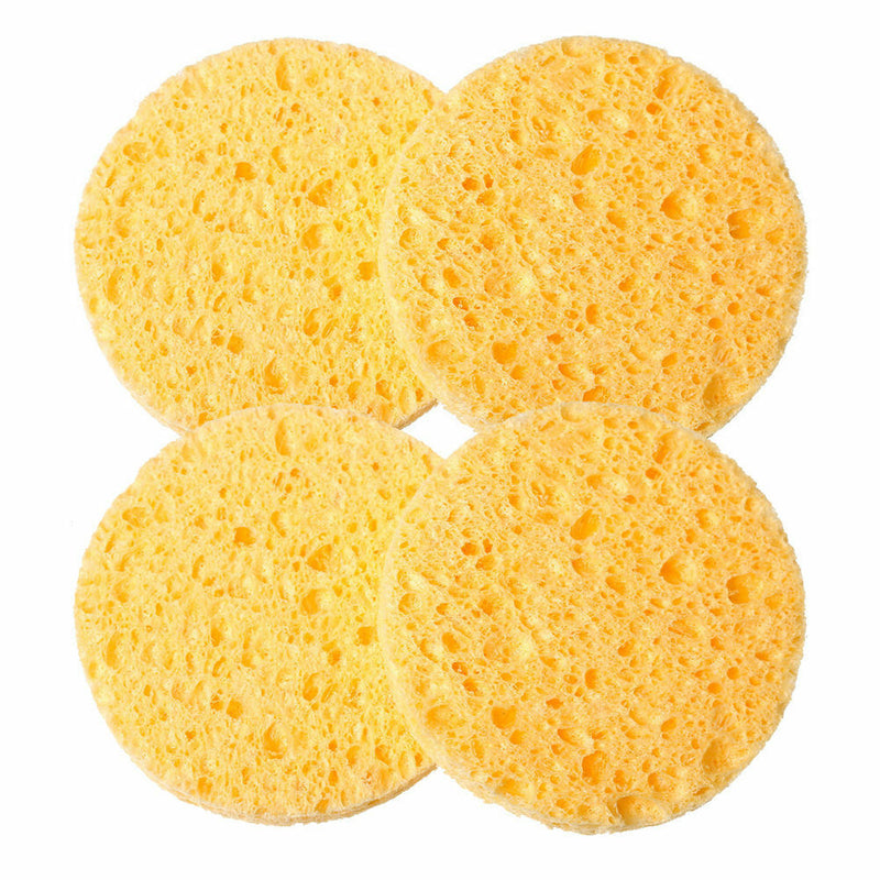 4PCS Useful Facial Soft Puff Face Cleansing Washing Sponge Pad Makeup Remover LU