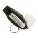 4 IN1 Compass Thermometer Whistle Magnifier Versatile Travel green With Key