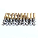 10 x Anti Slip Electric Screwdriver Bits Single Side Magnetic Hex Shank PH2