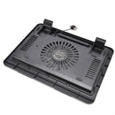 Laptop Cooler Cooling Pad Base Big Fan USB Stand for 14" LED Light Notebook JR