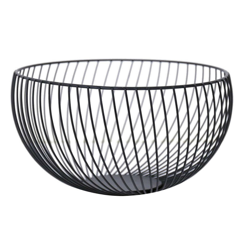 Fruit Basket Candy Cookie Snack Bowl Kitchen Vegetable Food Holder-Black