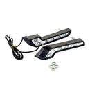 2x Bright White DC 12V 6 LED Daytime Running Light DRL Car Day Driving Fog