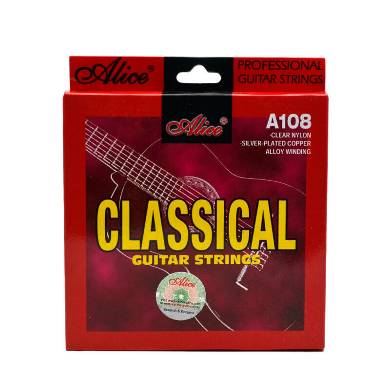 Alice Classical Guitar Strings Set 6-String Classic Guitar Clear Nylon Stri