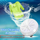 3 IN 1 Ultrasonic Washing Mini  Machine Personal Turbo Rotating Clothes Washer