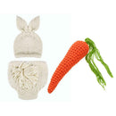 Newborn Baby Girls Boys Crochet Knit Photo Photography Prop Carrot+Costume