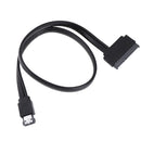 Power esata usb 2.0 5v 12v combo to 2.5'' 3.5'' 22pin sata hdd adapter cable Fh