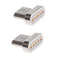 2 Pieces Magnetic Tips Micro USB Adapter Connector Head For Android Phones