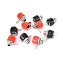 10Pcs 4mm Banana Panel Socket Test Probe Binding Post Nut Plug Jack Connector 3C