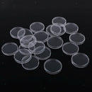 40 Clear Round Capsules Coin Holders Case Acrylic Portector for 40mm Applied