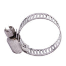 10 pcs. High torque adjustable band 16-25 mm Worm Gear hose clamps B6C9