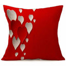 Happy Valentine Pillow Cover Christmas Decorations Snowman Decor Throw Pill
