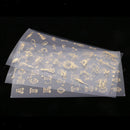 3pcs Scrapbook Diary Album Journal Stickers Gilding Peel Off Decals Crafts