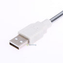 Flexible LED Clock Mini Power USB Fan Gooseneck For Home Office PC Notebook